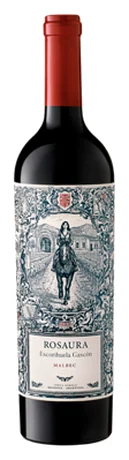 Bottle of Rosaura Malbec